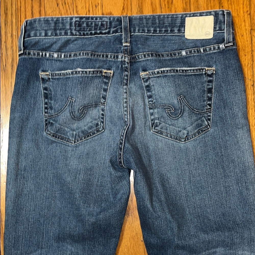AG Adriano Goldschmied The Ex Boyfriend Slim Blue Denim Jeans Size 29 - Picture 11 of 16